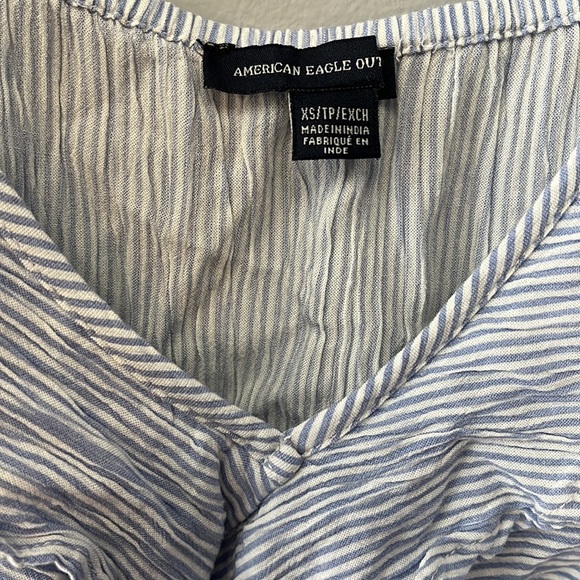 American Eagle Outfitters Striped Tank Top - Blue and White - Picture 2 of 4